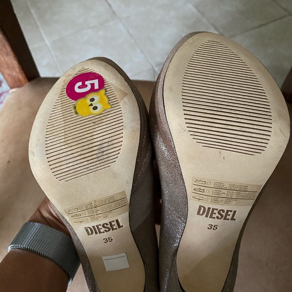 DIESEL METALLIC SHIMMER HEELS - Picture 6 of 8